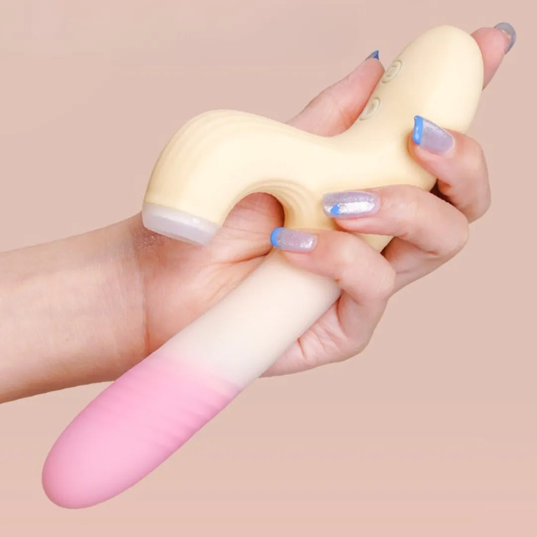 ZEMALIA 甜焰  吮吸震動棒 伸縮刺激 女性情趣用品