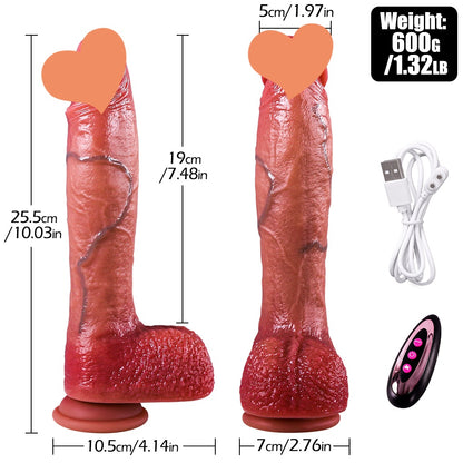 Calvin-大號 粗+長+直 可遙控電動仿真陽具 女性自慰 情趣用品
