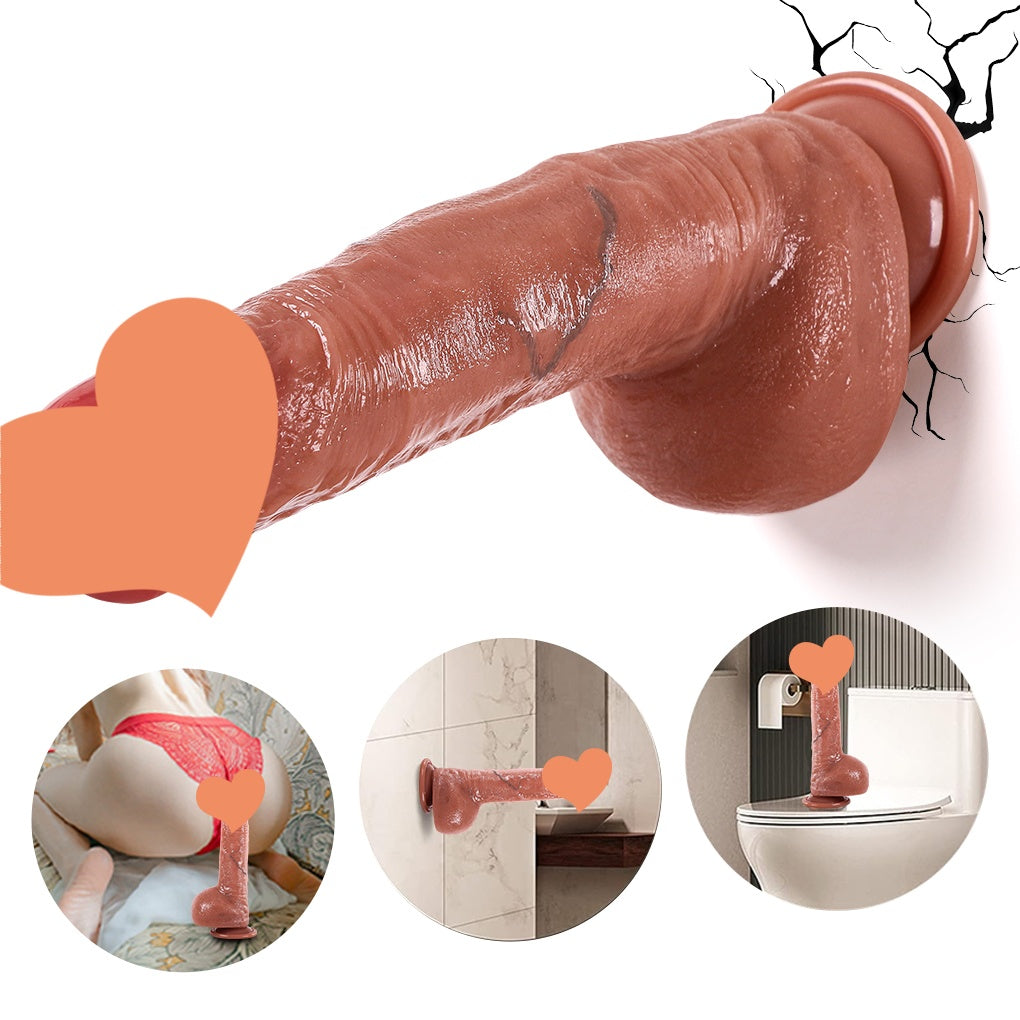 Dike 逼真 仿陰莖皮膚紋理 手動仿真陽具 帶噴水功能 女性自慰 情趣用品 03