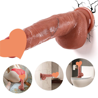 Dike 逼真 仿陰莖皮膚紋理 手動仿真陽具 帶噴水功能 女性自慰 情趣用品 03