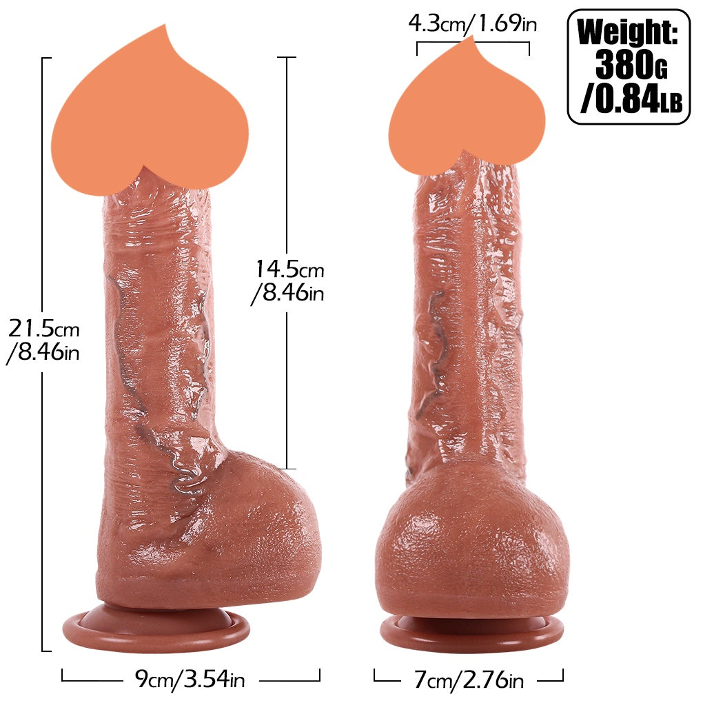 Dike 逼真 仿陰莖皮膚紋理 手動仿真陽具 帶噴水功能 女性自慰 情趣用品 04